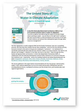 Briefing note for The Untold Story of Water in Climate Adaptation