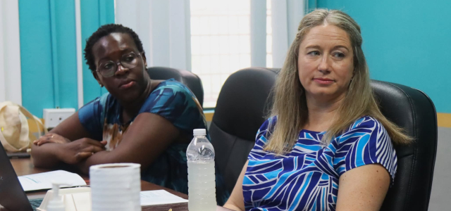 Ms. Shamiso Kumbirai and Ms Sonia Gautreau during twinning exchange meetings 