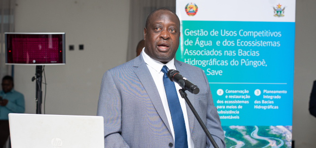 Sr. Elisha Madamombe, Secretário Executivo Interino da BUPUSACOM e Coordenador Regional do Projecto BUPUSA da IUCN-GEF