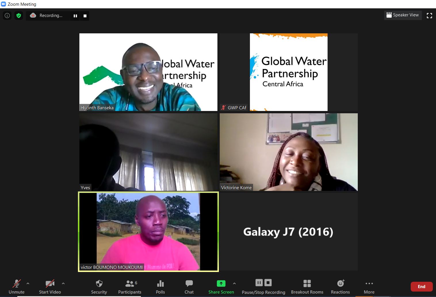 Réunion de planification de l'atelier de validation avec l'équipe du Gabon