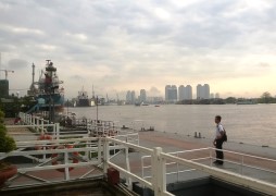 Saigon River in Ho Chi Minh City, Vietnam