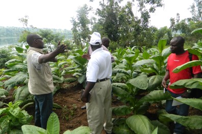 WACDEP Field Officers close to Lake Cyohoha