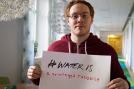 #WaterIs campaigner