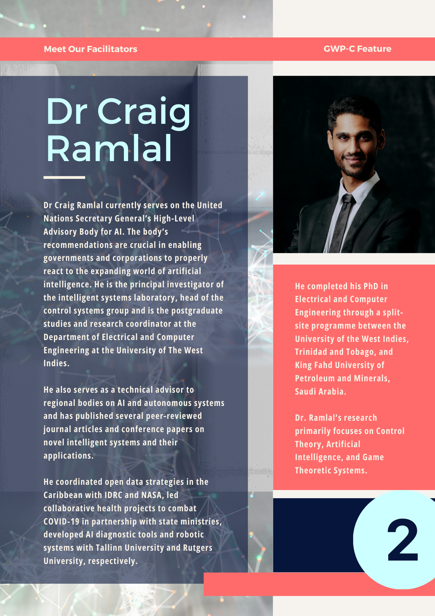 Facilitator Bio - Dr Craig Ramlal