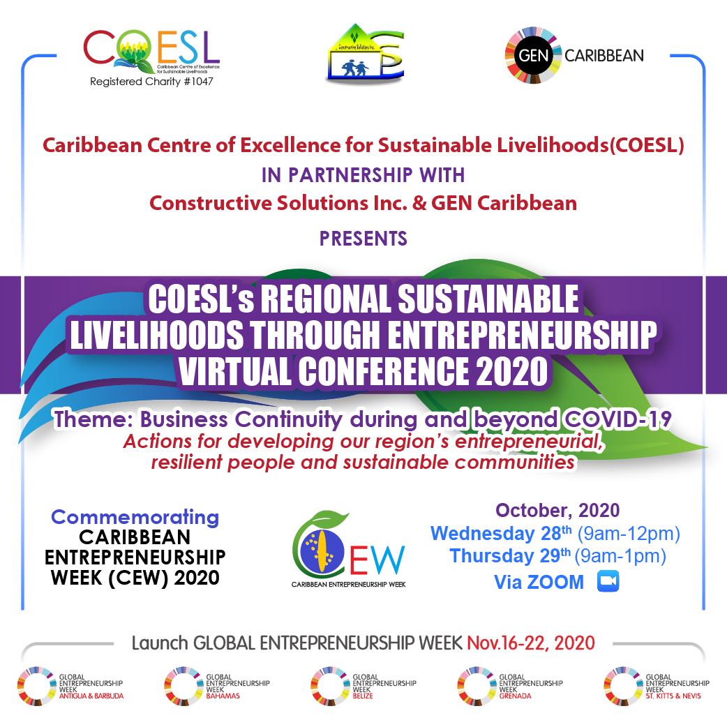 CoESL 2020 Regional Sustainable Livelihoods through Entrepreneurship