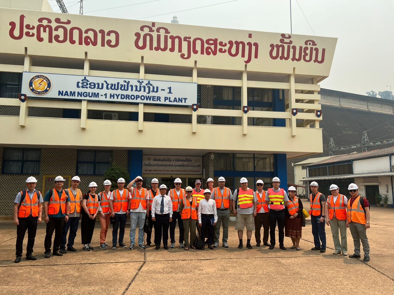 At the Nam Ngum Dam