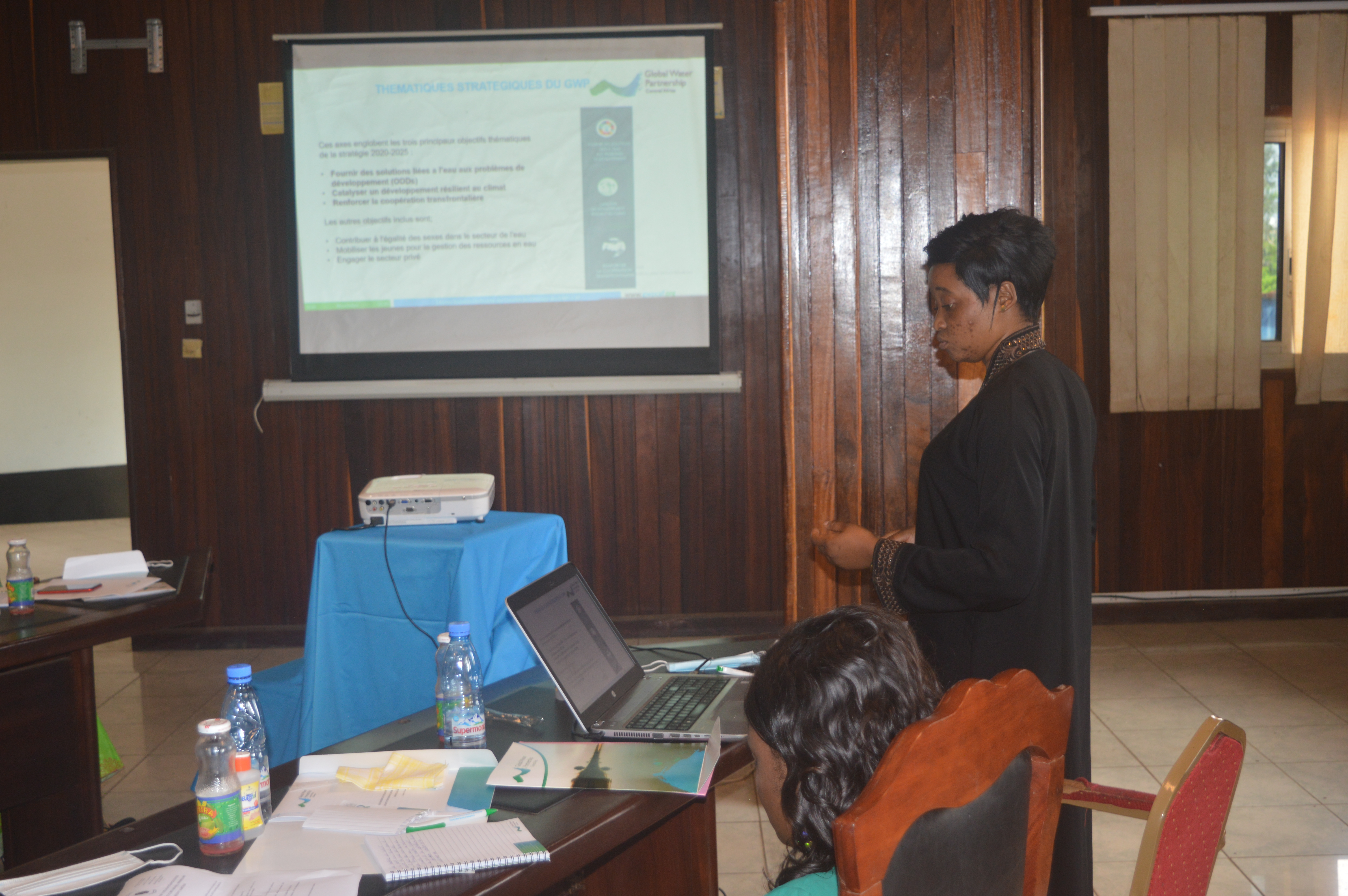 WACDEP-G programme officer making a presentation