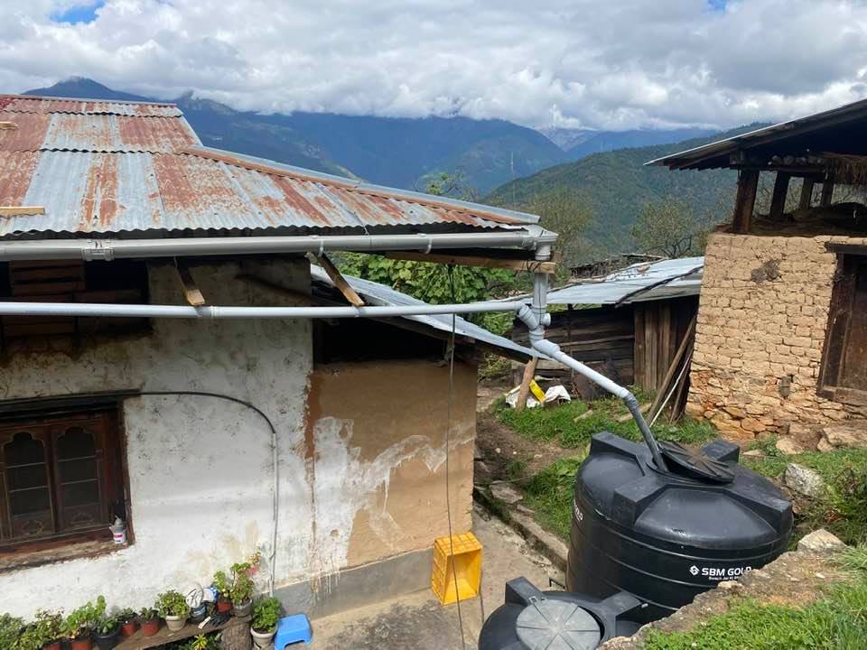 Rooftop rainwater harvesting system